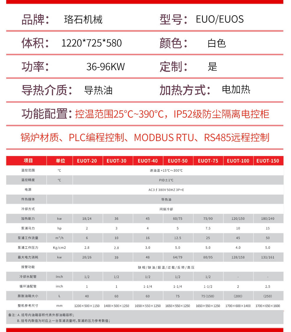 油循环温度控制机参数